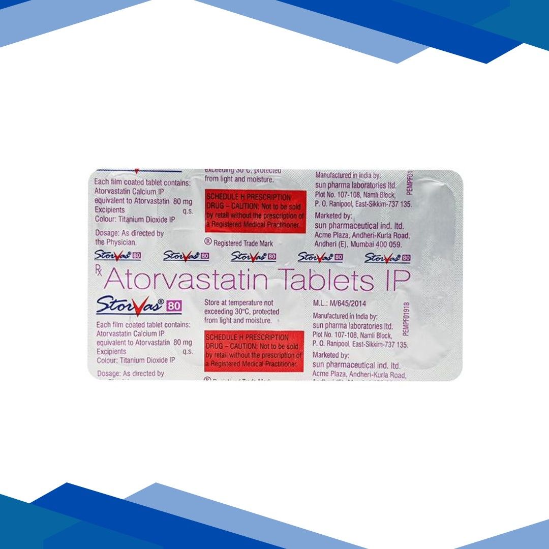 Storvas 80mg Tablet 10’S