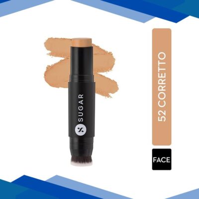 SUGAR Cosmetics Ace Of Face Foundation Stick – 52 Corretto (Tan Yellow Undertone) 12 gm