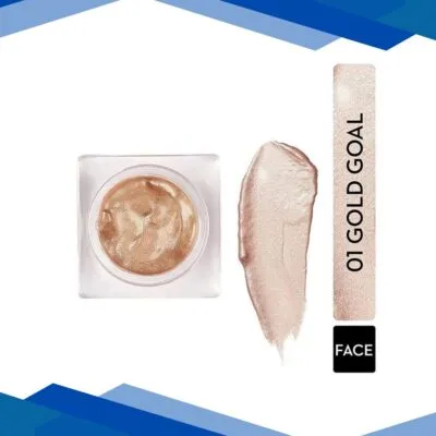 SUGAR Cosmetics Glow And Behold Jelly Highlighter – 01 Gold Goal (Warm Champagne Gold) 3 gm