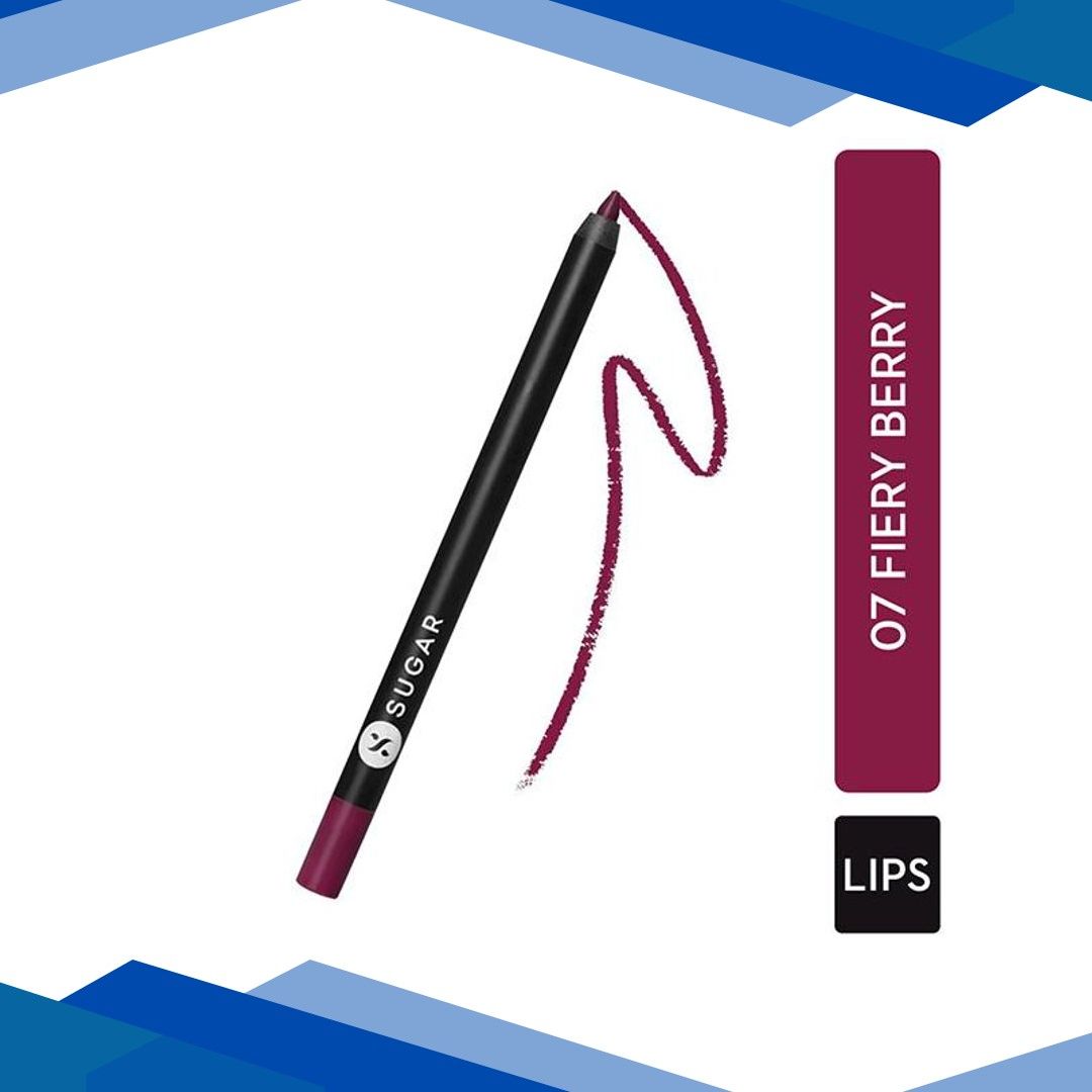 SUGAR Cosmetics Lipping On The Edge Lip Liner – 07 Fiery Berry 1.2 gm