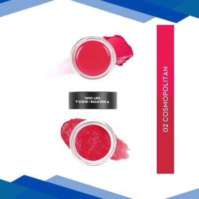Sugar Cosmetics Lips Scrub + Balm Duo – 02 Cosmopolitan (Fresh And Fruity) 10 gm