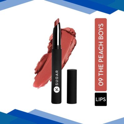 SUGAR Cosmetics Matte Attack The Peach Boys (Midtoned Peach with hints of red and brown) 2 gm
