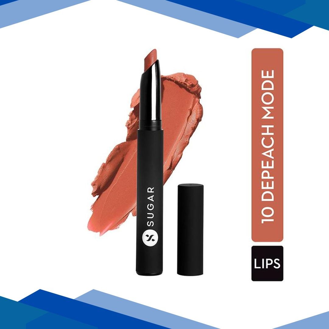 SUGAR Cosmetics Matte Attack Transferproof Lipstick – 10 Depeach Mode (Peach) 2 gm