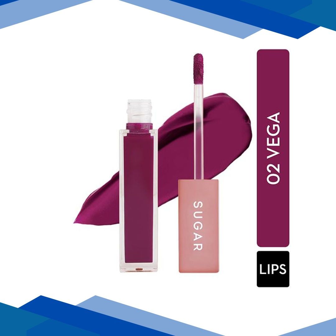 SUGAR Cosmetics Mettle Liquid Lipstick – 02 Vega (Deep Fuchsia) 7ml