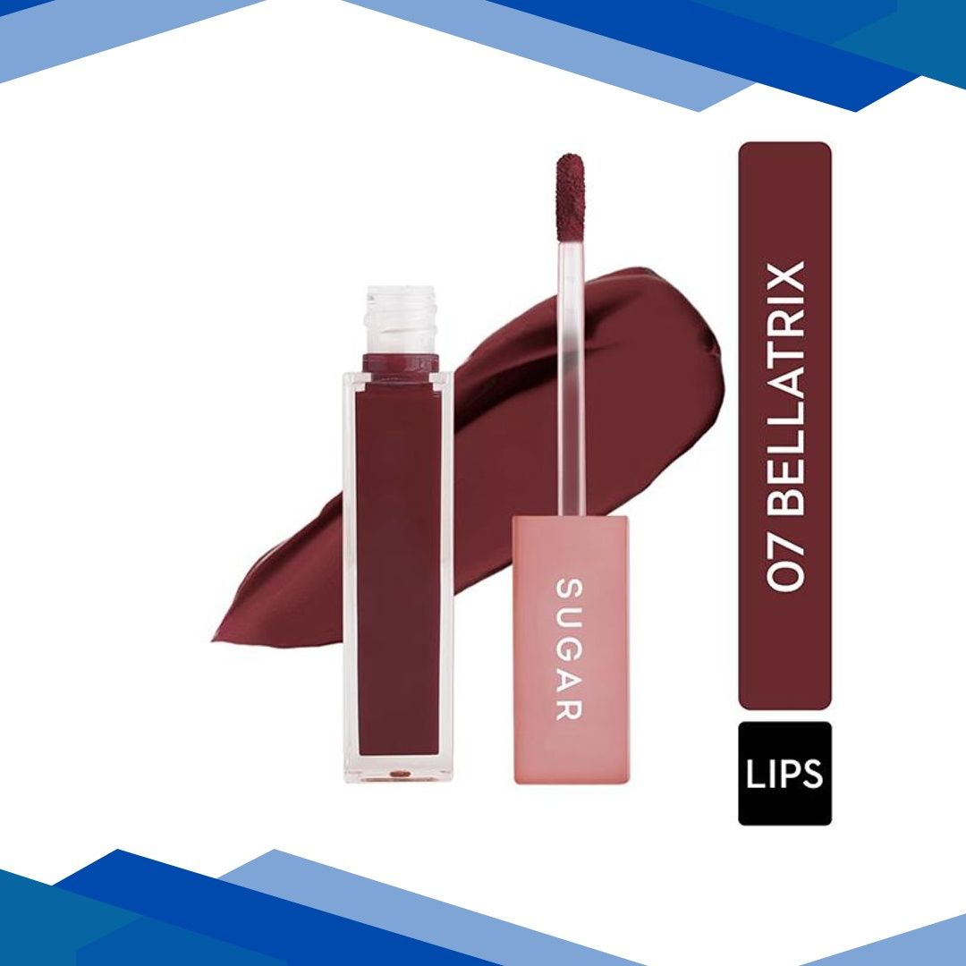 SUGAR Cosmetics Mettle Liquid Lipstick – 07 Bellatrix (Mauve pink with brown undertones) 7 gm