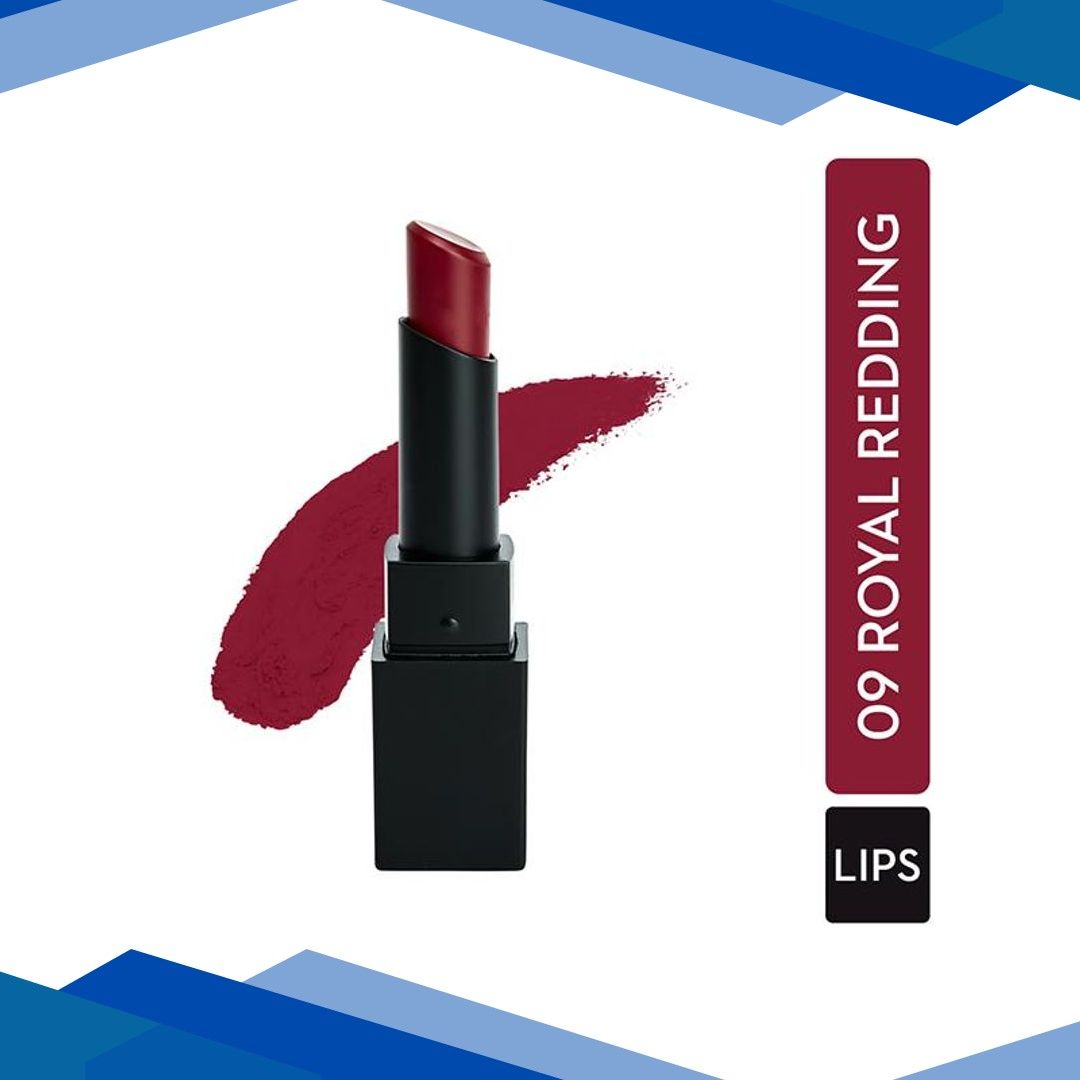 SUGAR Cosmetics Nothing Else Matter Longwear Lipstick – 09 Royal Redding 3.2gm