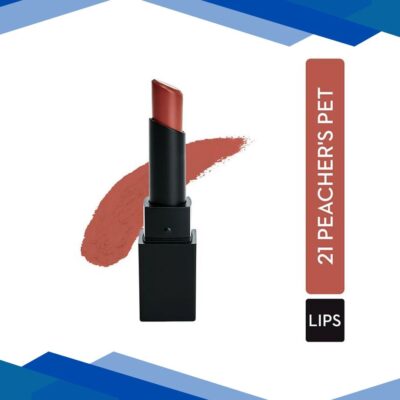 SUGAR Cosmetics Nothing Else Matter Longwear Lipstick – 21 Peacher’s Pet (Peach Nude) 3.5 gm