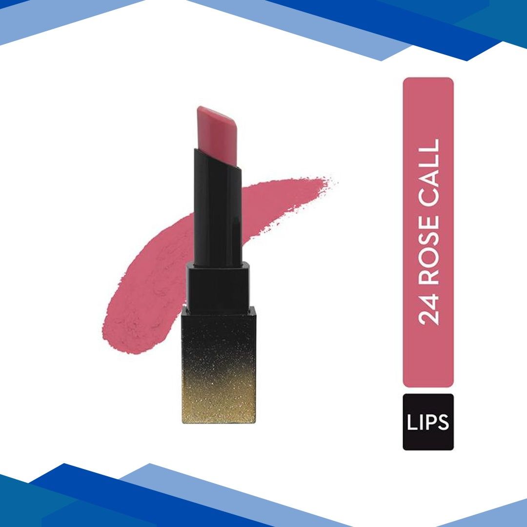 SUGAR Cosmetics Nothing Else Matter Longwear Lipstick – 24 Rose Call (Nude Rose) 3.5 gm