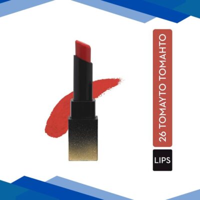 SUGAR Cosmetics Nothing Else Matter Longwear Lipstick – 26 Tomayto Tomahto (Tomato Red) 3.5 gm