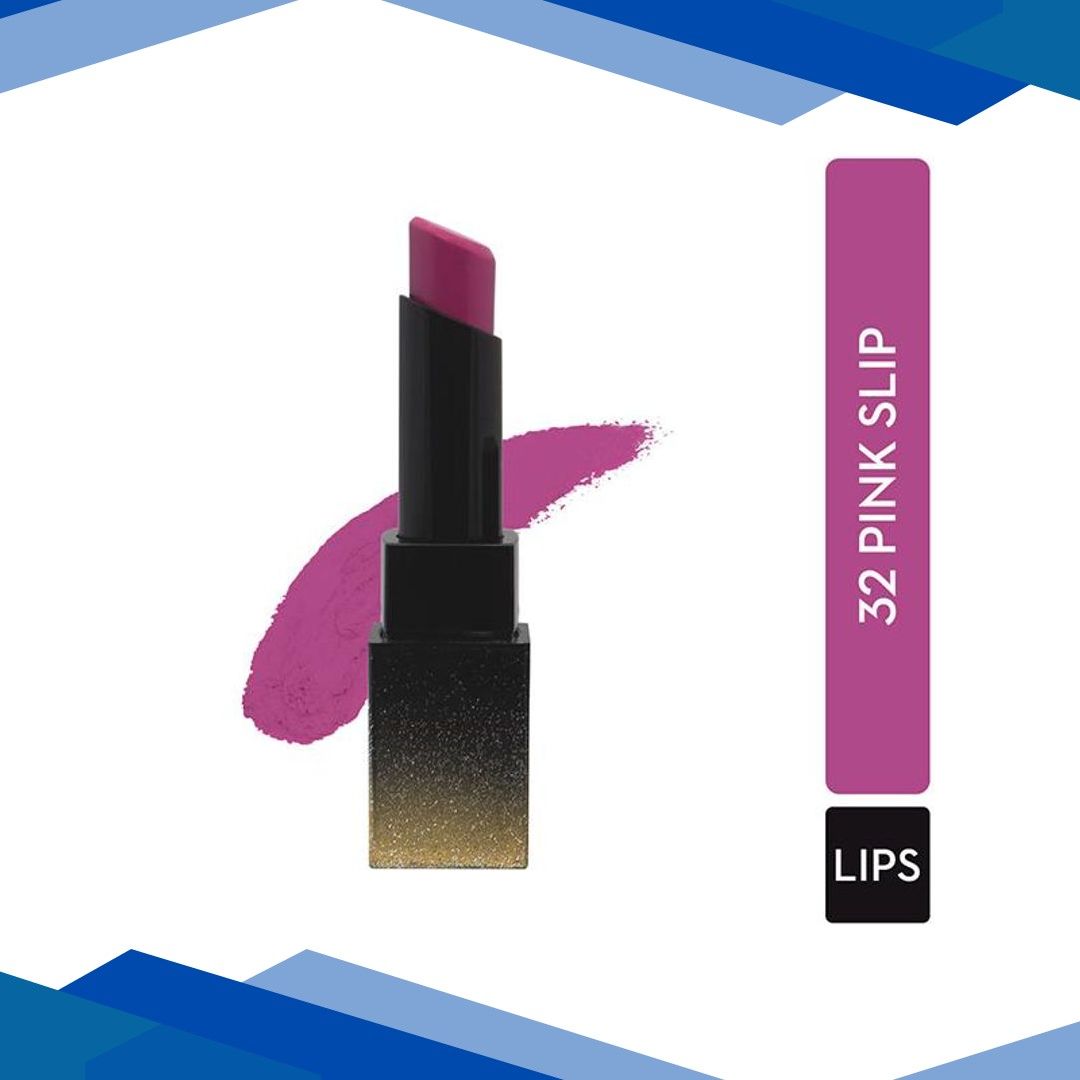 SUGAR Cosmetics Nothing Else Matter Longwear Lipstick – 32 Pink Slip (Fuchsia) 3.5 gm