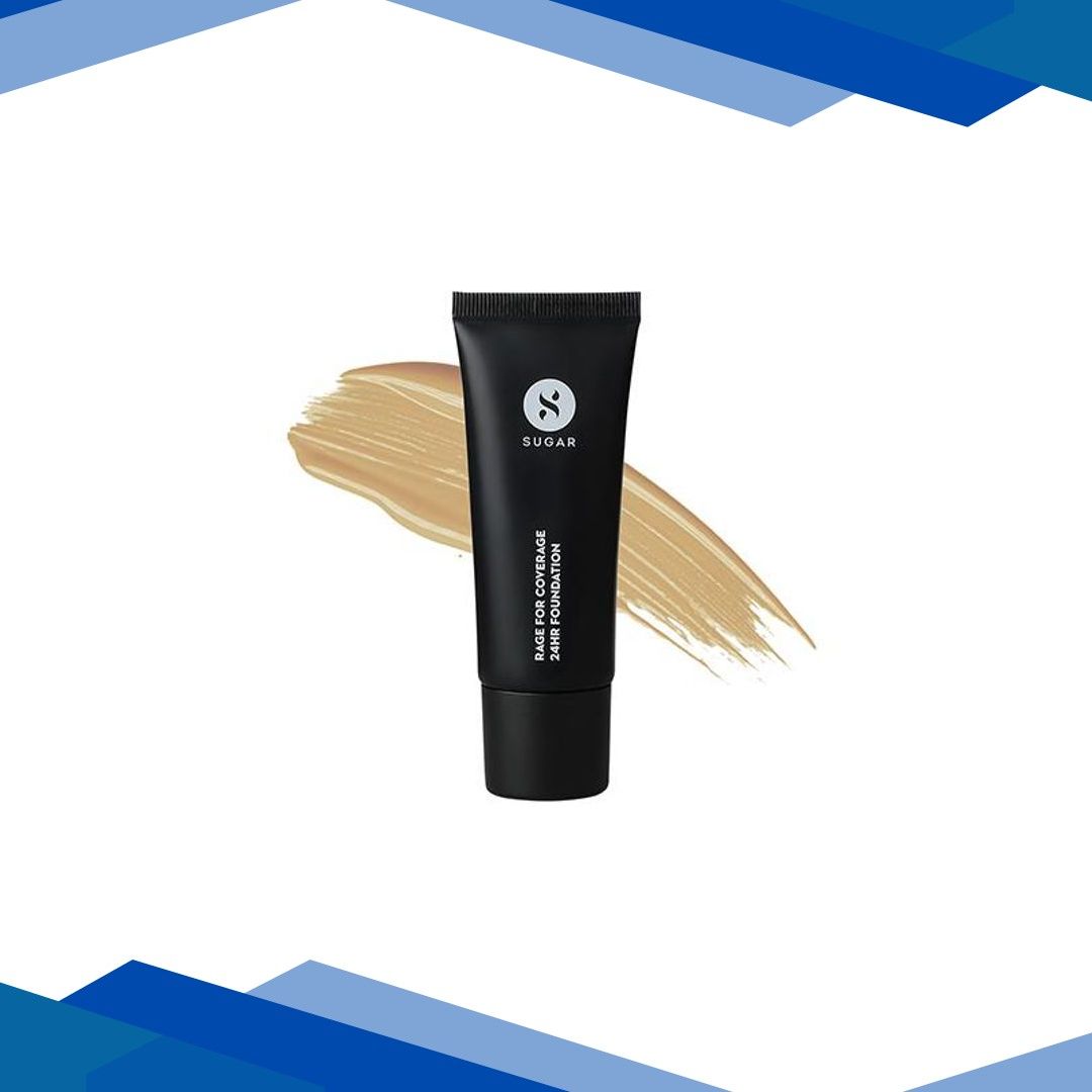 SUGAR Cosmetics Rage For Coverage 24Hr Foundation – 20 Galao – Light Medium Golden Undertone 25 ml