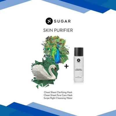 SUGAR Cosmetics Skin Purifier (Pack Of 2 + Cleansing Water) 25 gm