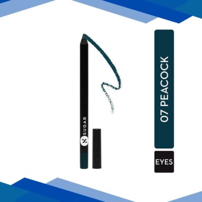 SUGAR Cosmetics Stroke Of Genius Heavy-Duty Kohl – 07 Peacock (Peacock Green/Velvet Green) 1.2 gm