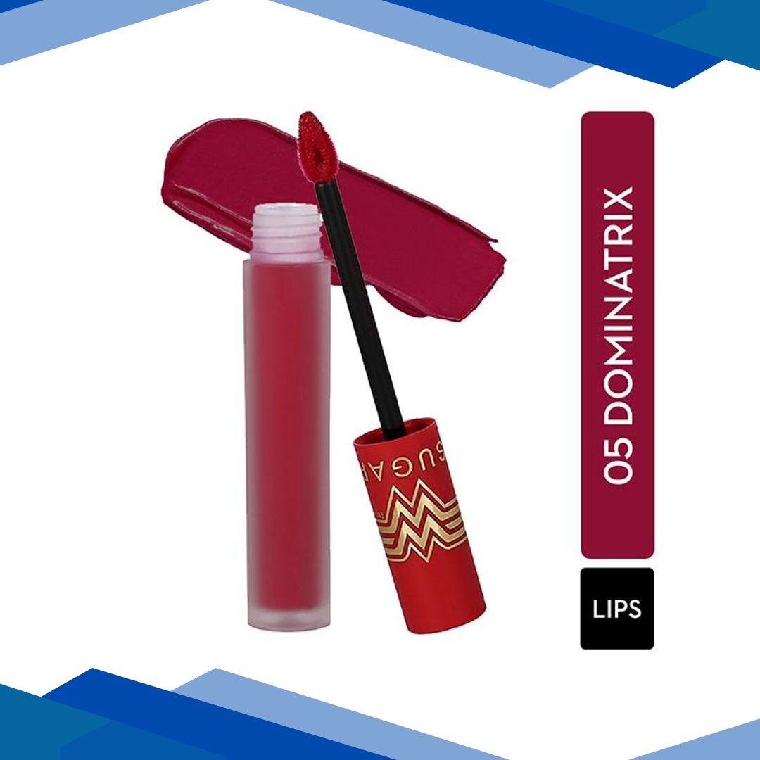 SUGAR Cosmetics X Wonder Woman 24 – Hr Lip Lacquer – 05 Dominatrix 3.5 ml