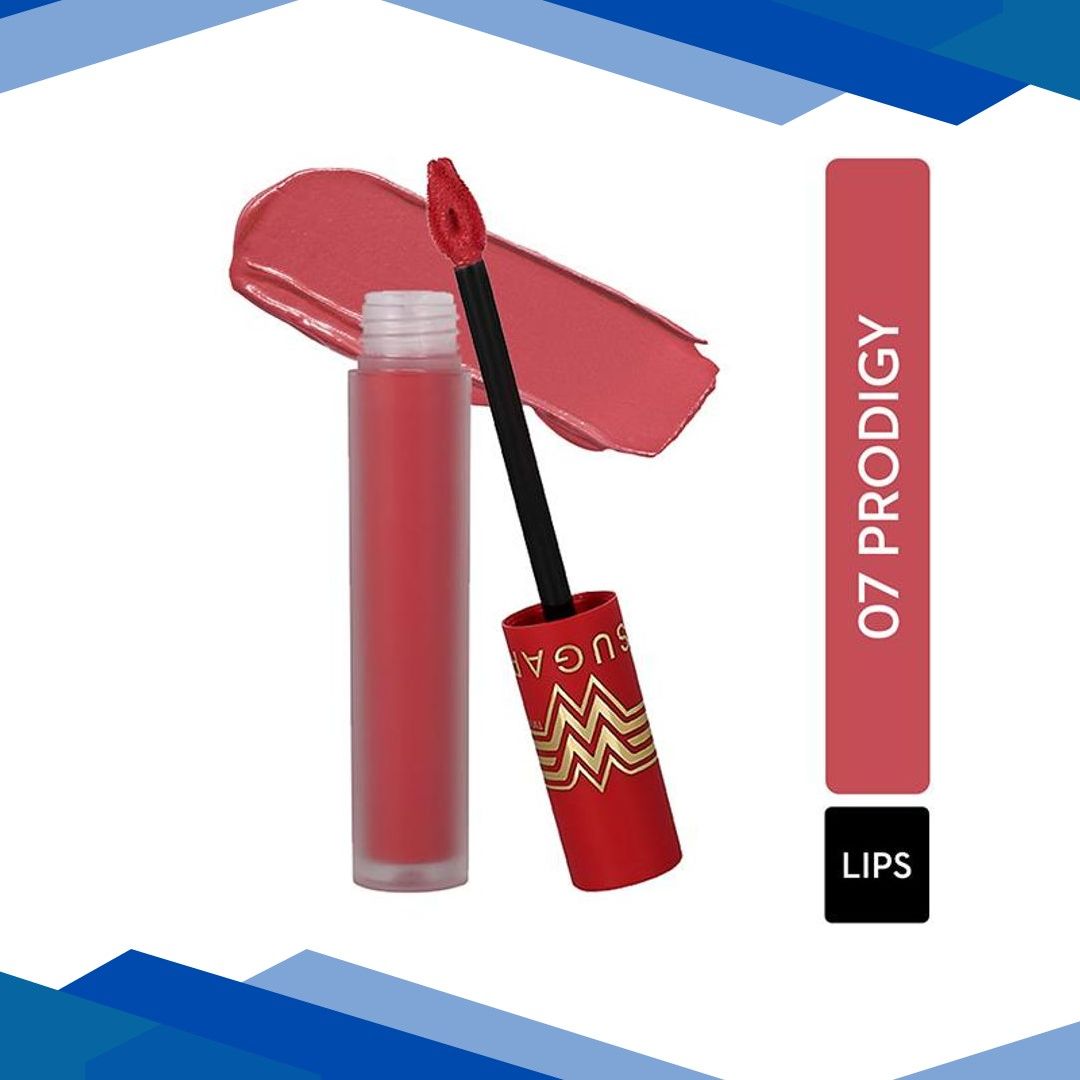 SUGAR Cosmetics X Wonder Woman 24 – Hr Lip Lacquer – 07 Prodigy 3.5 ml