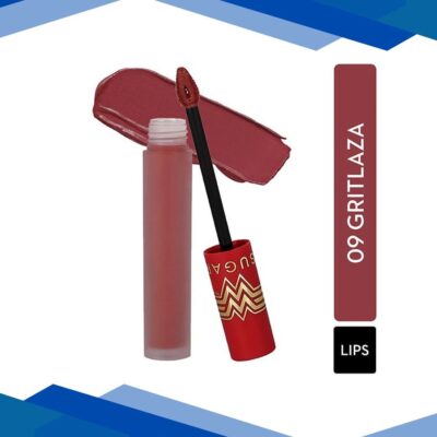 SUGAR Cosmetics X Wonder Woman 24 – Hr Lip Lacquer – 09 Gritlaza 3.5 ml