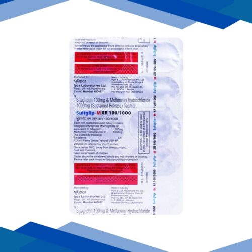 SUITGLIP M XR 100/1000 Tablet 10’s