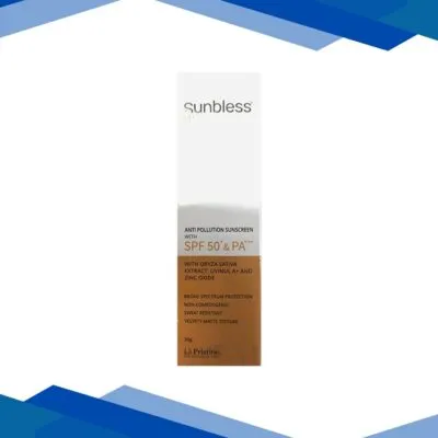 SUNBLESS SPF 50+ & PA+++ ANTI POLLUTION SUNSCREEN Gel 30g