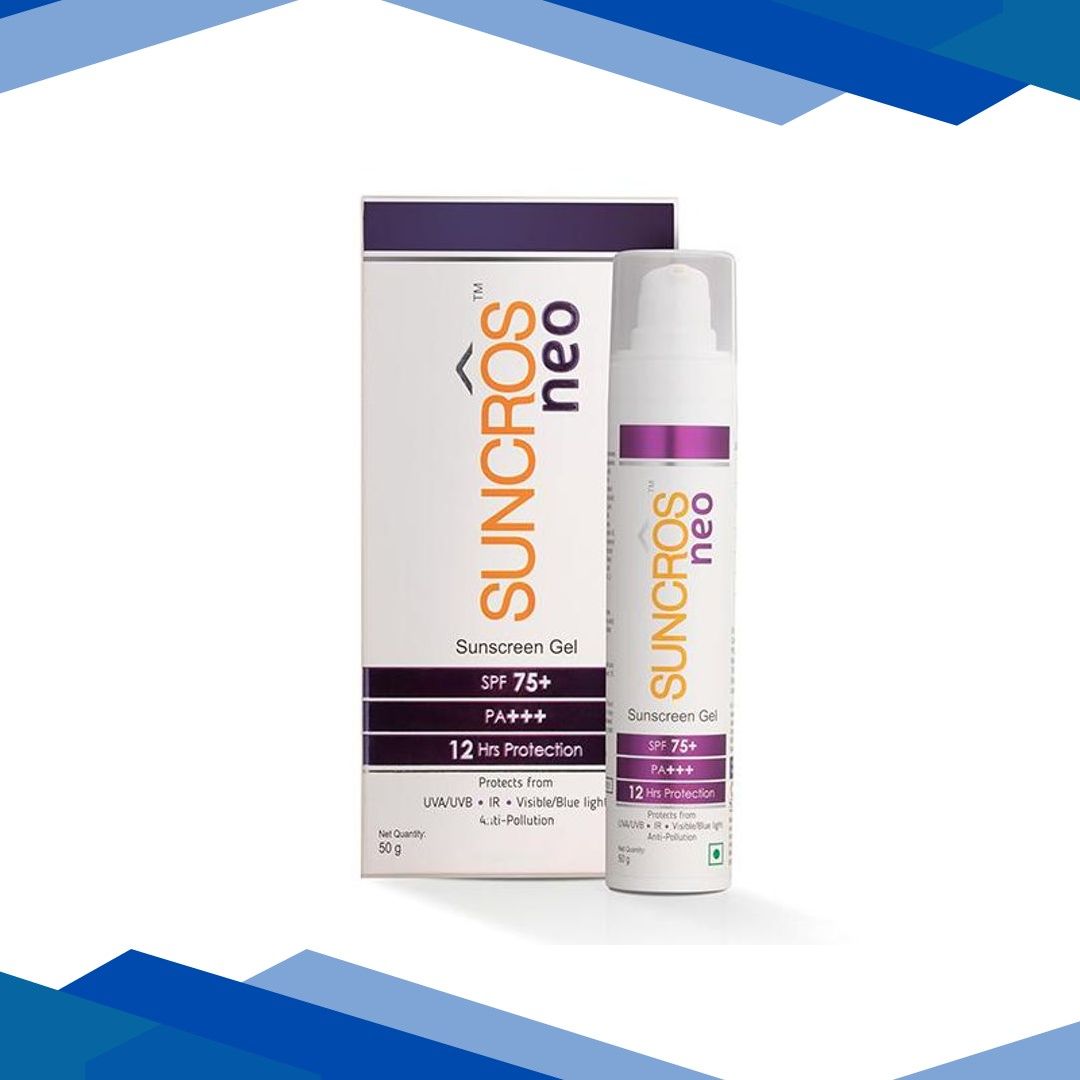 SUNCROS NEO SPF 75+ PA+++ UVA/UVB/IR/VISIBLE/BLUE LIGHT Sunscreen Gel 50g