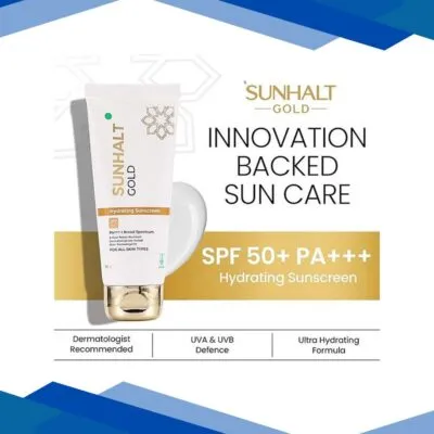 SUNHALT GOLD SPF 50 PA+++ HYDRATING Sunscreen 50g