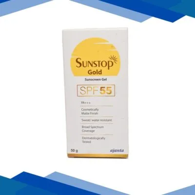 SUNSTOP GOLD SPF 55 PA+++ Sunscreen Gel 50gm