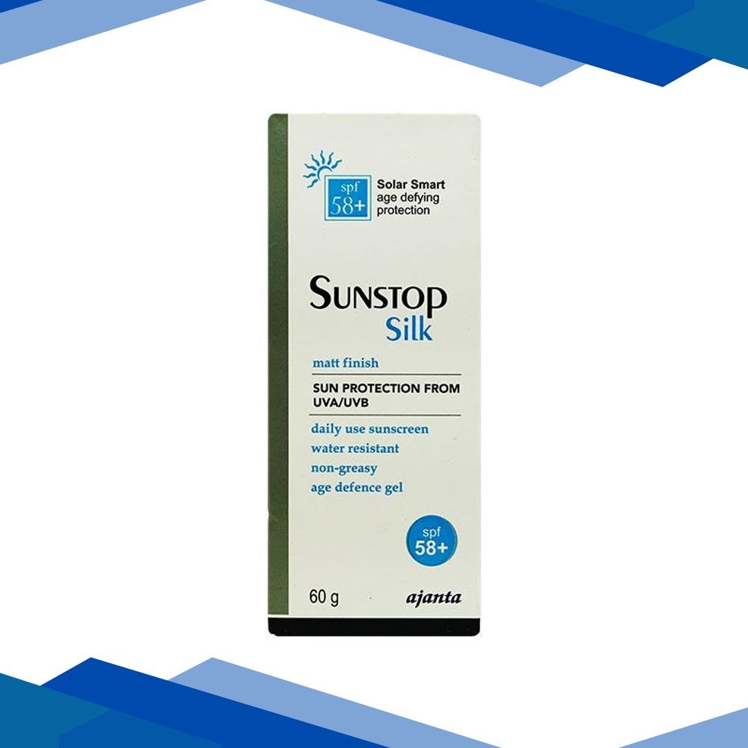 SUNSTOP SILK SPF 58+ MATT FINISH & NON GREASY Gel 60gm