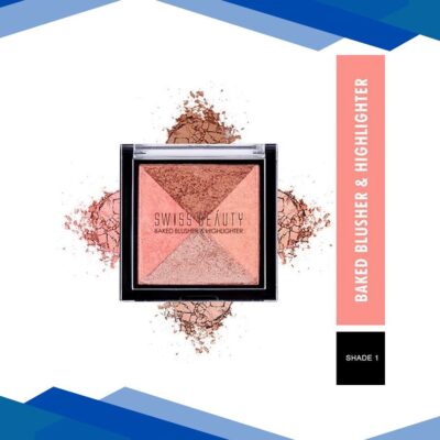 Swiss Beauty Baked Blusher & Highlighter – (Shade-1) 7 gm