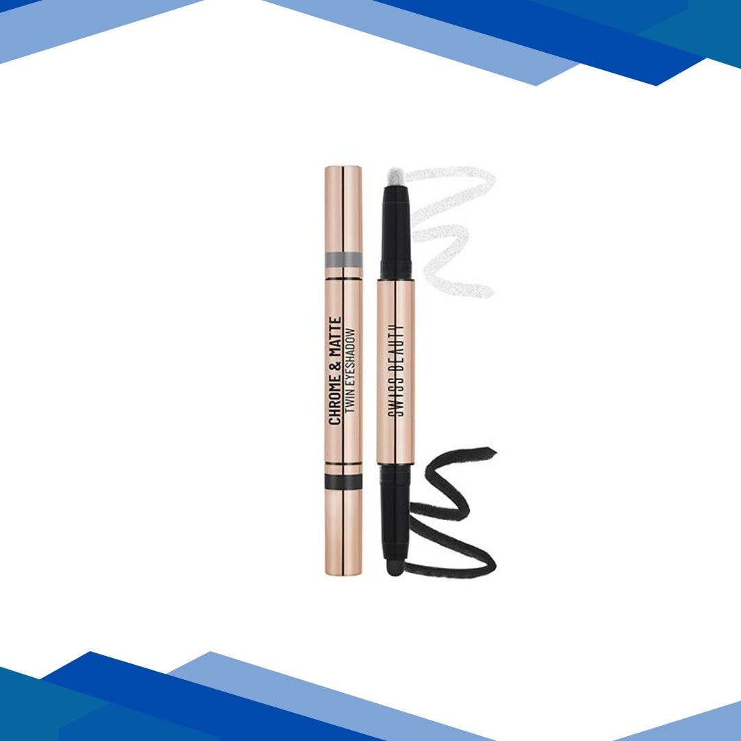 Swiss Beauty Chrome and Matte Twin Eyeshadow-Night Skies 2 gm