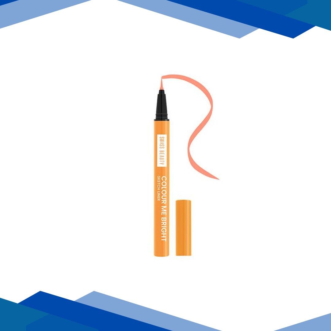 Swiss Beauty Colour Me Bright Sketch Eyeliner-Orange Lush 0.7 ml