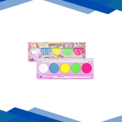 Swiss Beauty Colourplay Water Liner Palette-Neon Party 5 gm