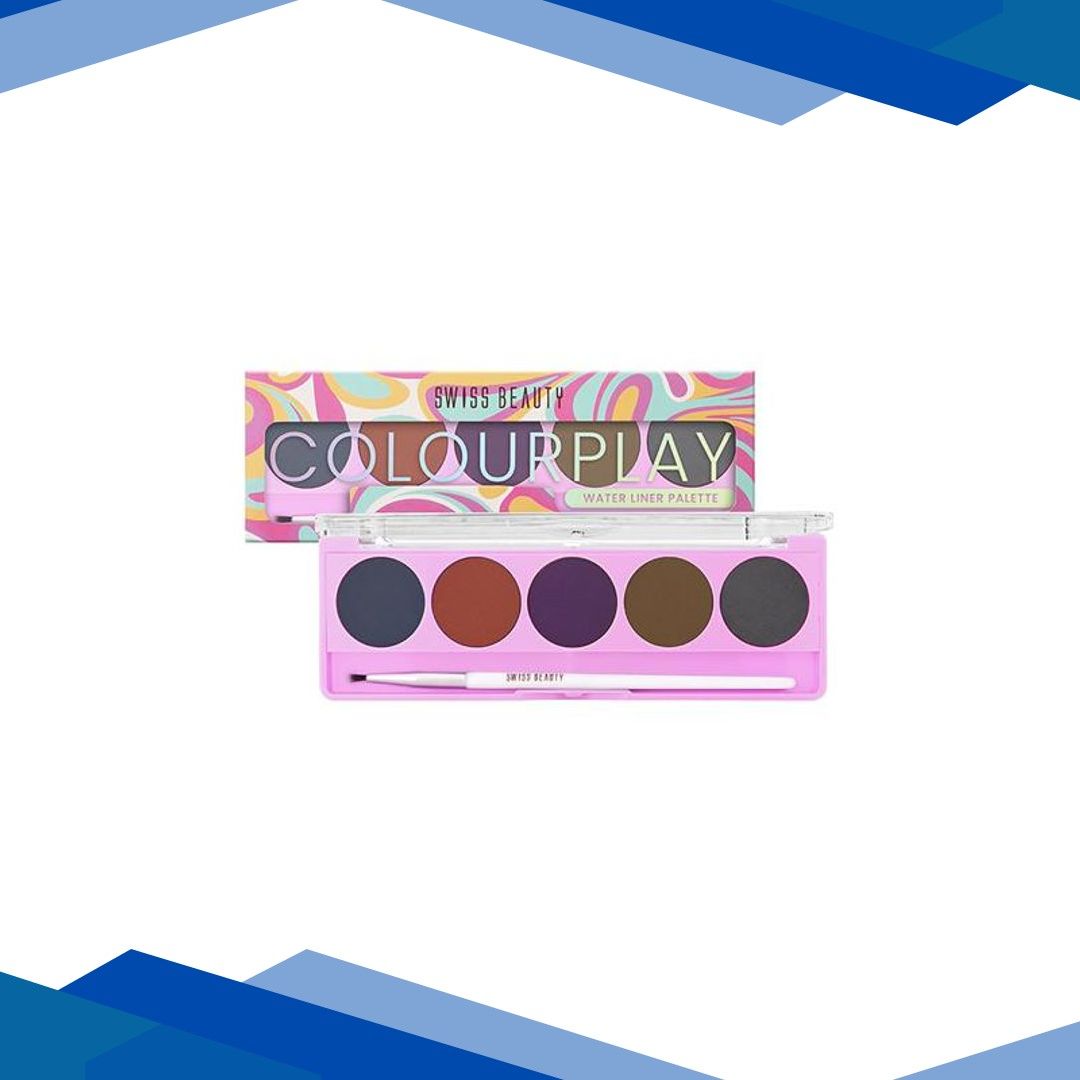 Swiss Beauty Colourplay Water Liner Palette-Sundowner 5 gm