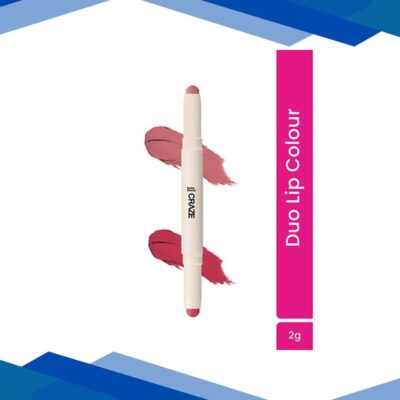 Swiss Beauty Craze Duo Lip Colour Terrafic Pink 2 gm