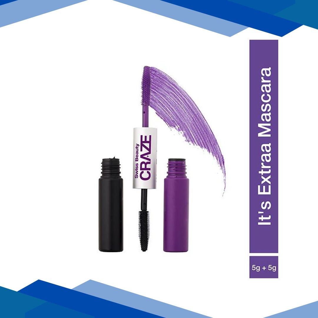 Swiss Beauty Craze It’s Extraa Dual Mascara-Feeling Purple 5 g