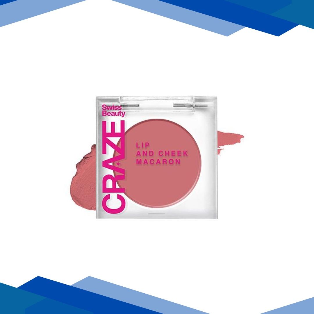 Swiss Beauty Craze Lip And Cheek Macaron Pink Jelly 5 gm