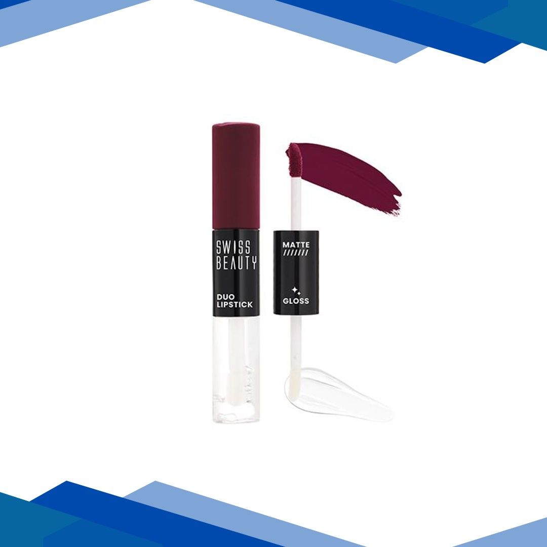 Swiss Beauty Duo Lipstick-Simply Maroon 10 ml