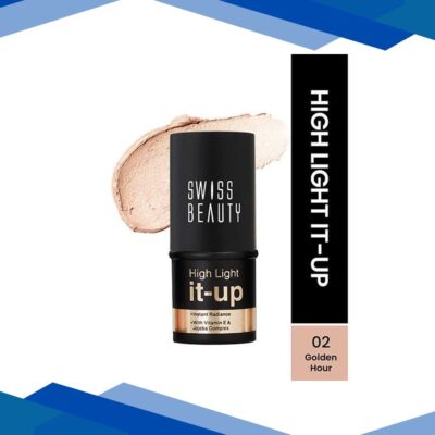 Swiss Beauty High Light It-Up Highlighter, with Vitamin E & Jojoba Complex 2-Golden Hour 8 gm