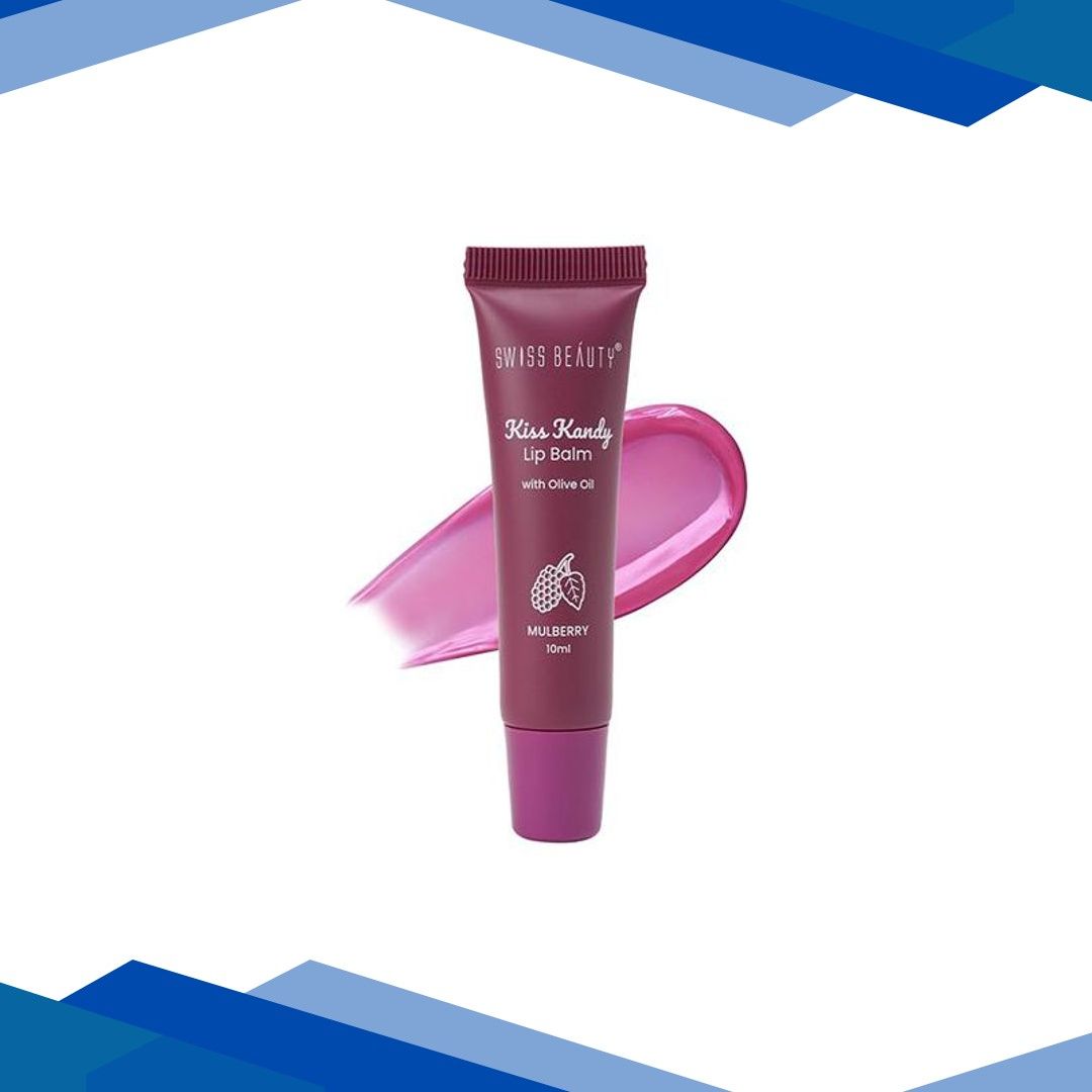 Swiss Beauty Kiss Kandy Lip Balm With Olive Oil, Shade – Mulberry 10 ml
