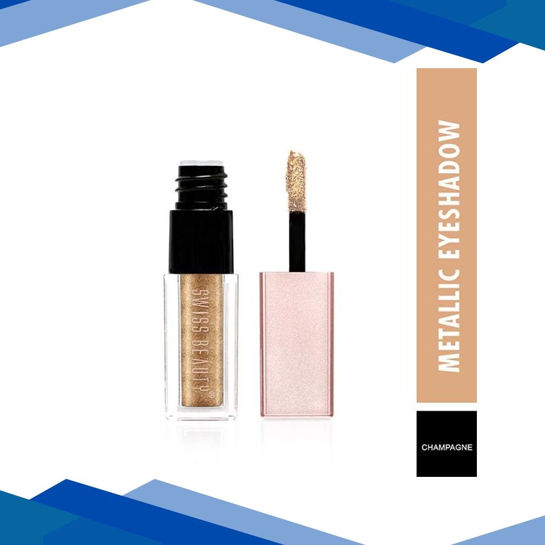 Swiss Beauty Mettalic Liquid Eyeshadow – (Champagne) 3 ml