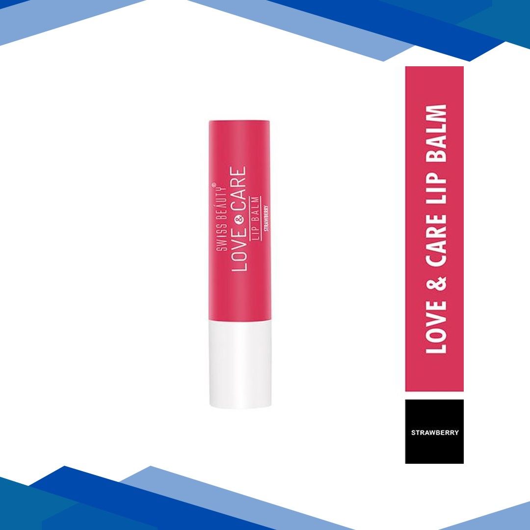 Swiss Beauty Moisturizing Lip Balm, Shade- Strawberry 4.5 gm