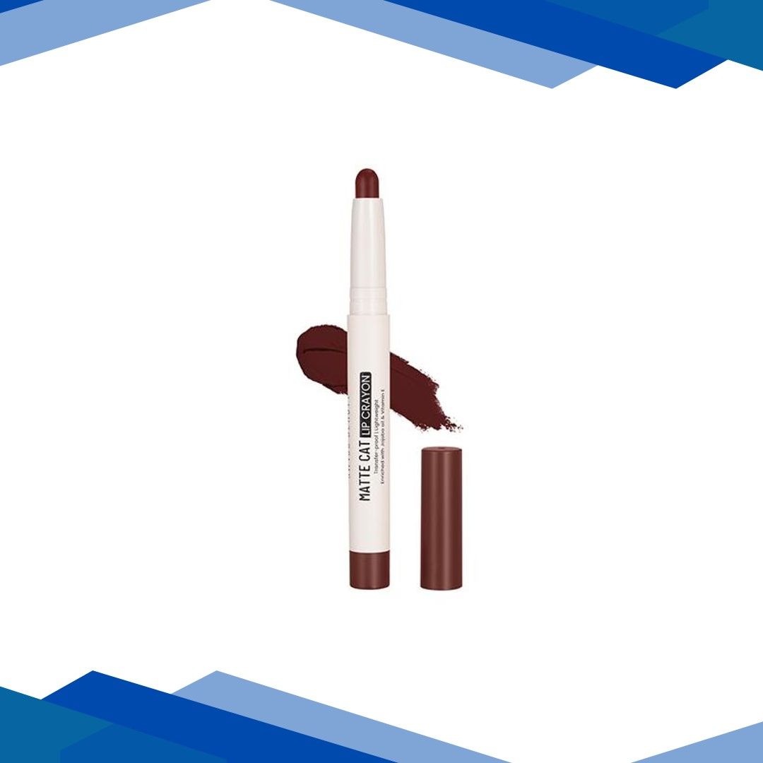 Swiss Beauty Non-Transfer Matte Cat Lip Crayon, Shade – Wine Red 1.5 gm