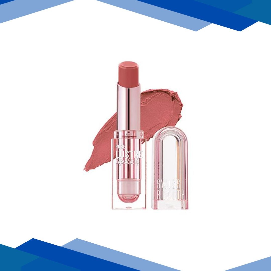 Swiss Beauty Pure Lustre Lipstick -It’s Bare 3.8 g