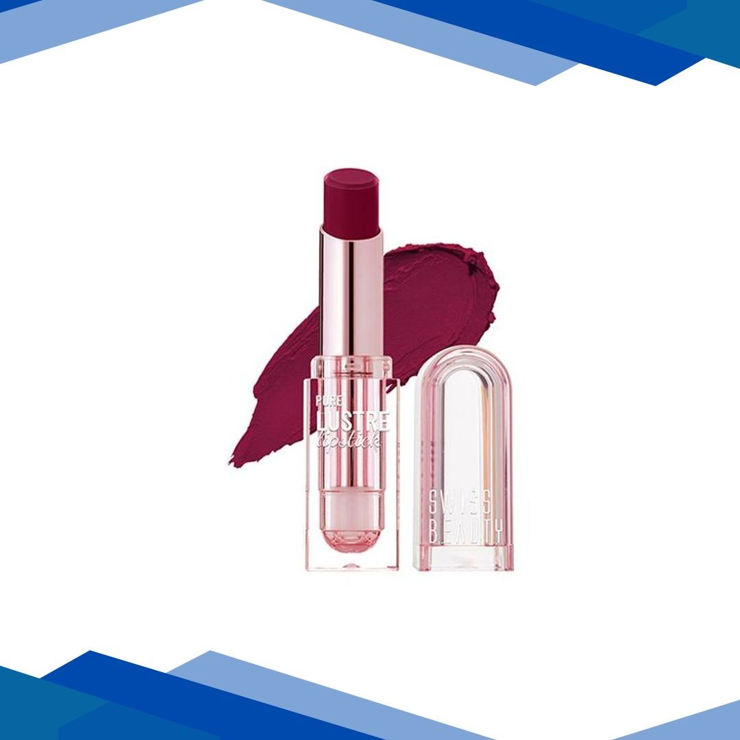 Swiss Beauty Pure Lustre Lipstick -Mad Maroon 3.8 g