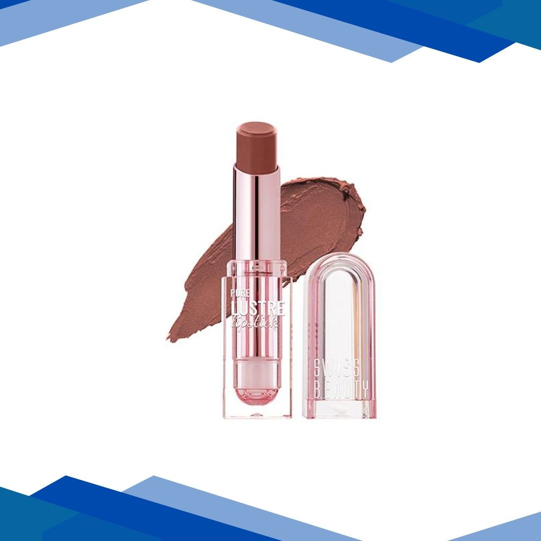 Swiss Beauty Pure Lustre Lipstick -Twisted Caramel 3.8 g