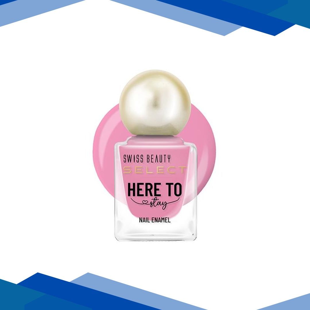 Swiss Beauty Select Here To Stay Nail Enamel With High Gloss Finish Mild Rose 12 ml