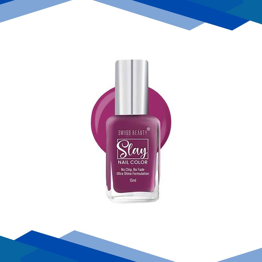 Swiss Beauty Slay Nail Color, Shade – Raspberry 13ml