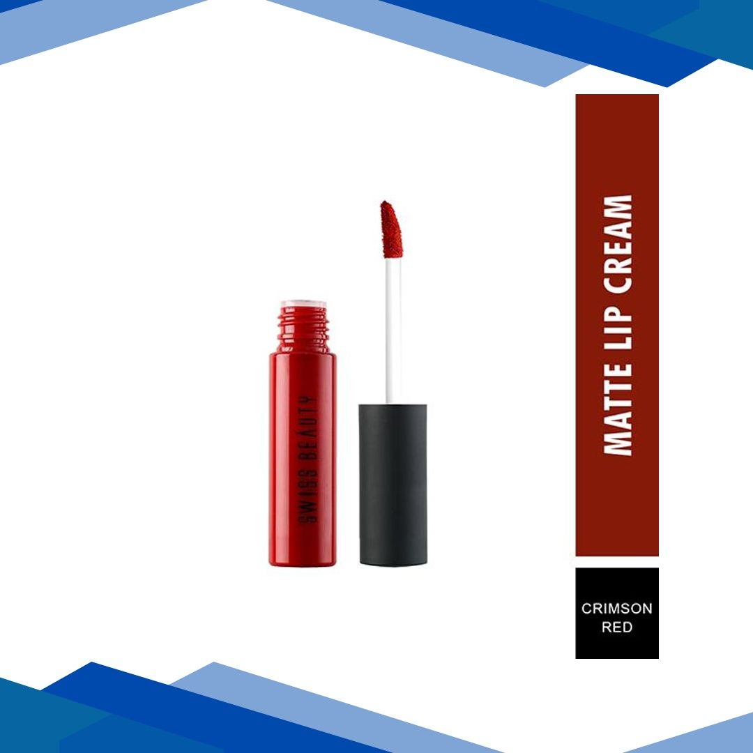Swiss Beauty Soft Matte Liquid Lipstick – (Crimson Red) 6 ml