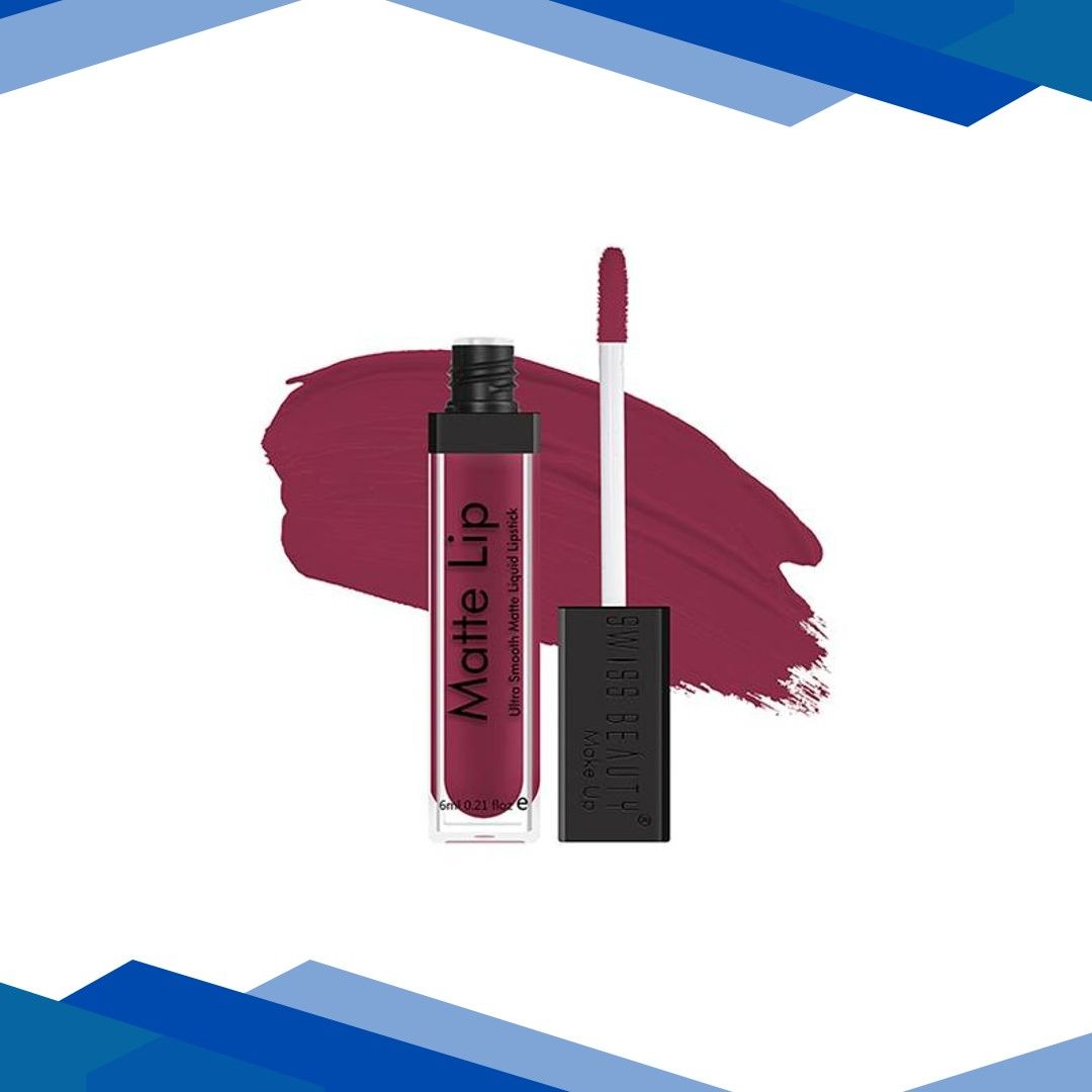 Swiss Beauty Ultra Smooth Matte Liquid Lipstick, Shade- Berry Boom 6 ml