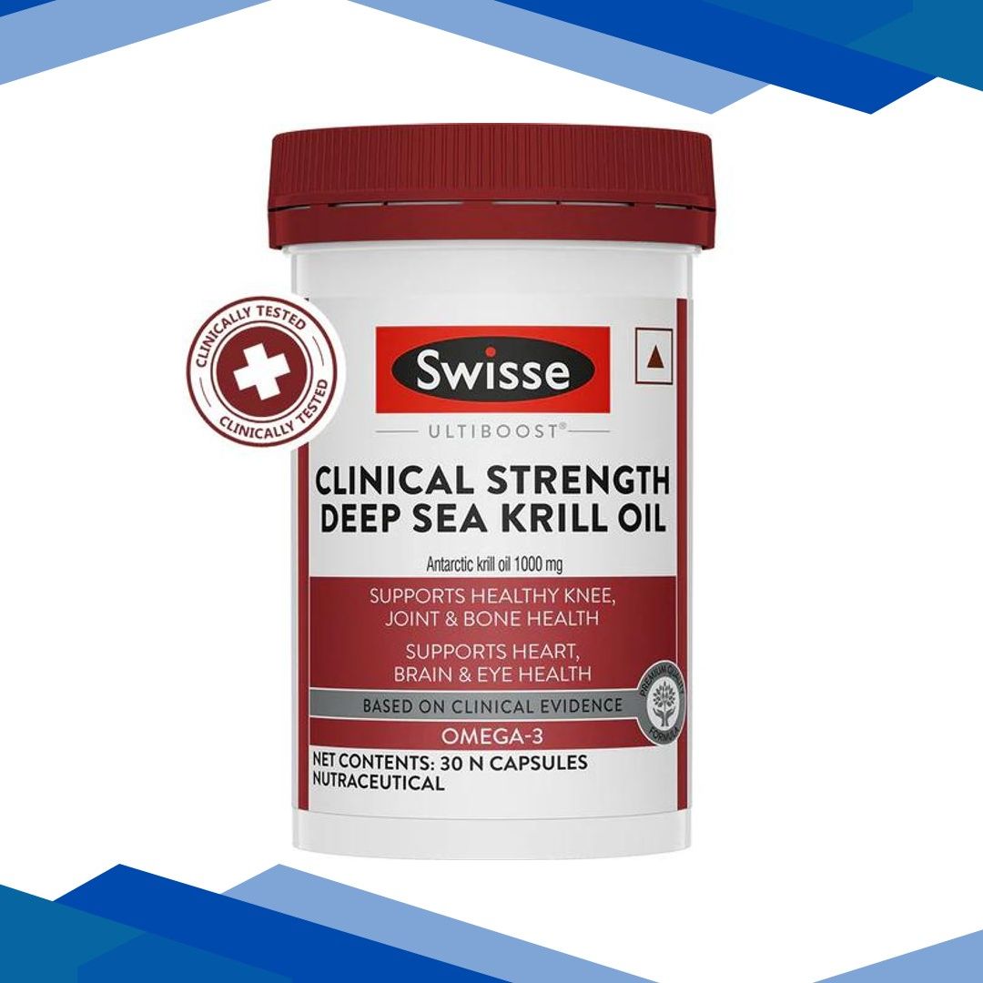 Swisse Ultiboost Clinical Strength Deep Sea Krill Oil Capsules 30’s