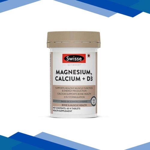 Swisse Ultiboost Magnesium, Calcium+D3 Tablet 60’s
