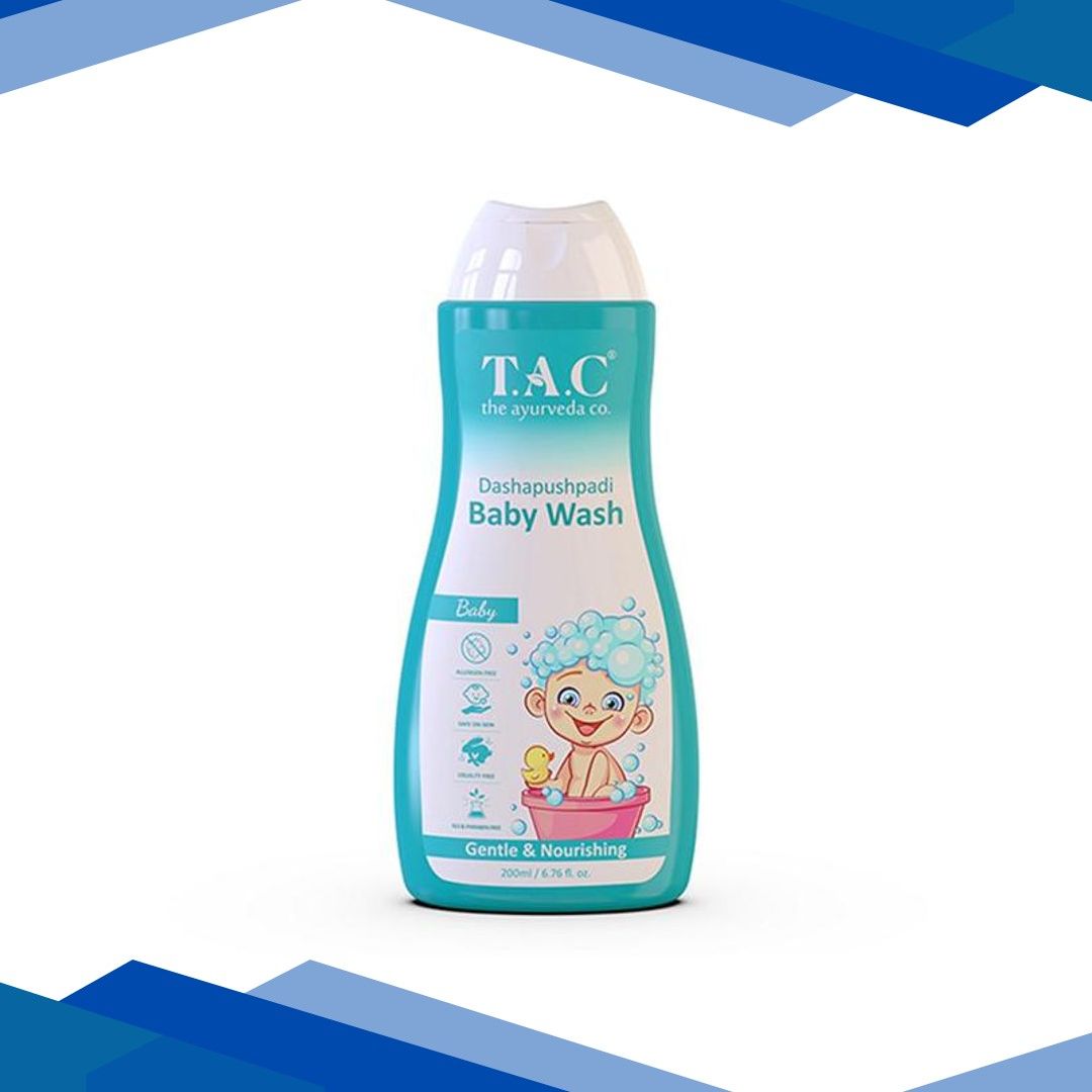 T.A.C – The Ayurveda Co. Dashapushpadi Baby Wash with 10 Sacred Flowers Gentle & Nourishing 200 ml